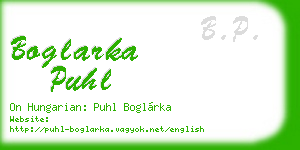 boglarka puhl business card